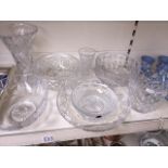 Quality crystal bowls and vases including Stuart