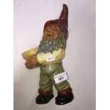 A Schuco celluloid/rubber model gnome.