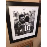 Signed ltd edition print - Pele & Muhammad Ali.