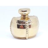 A vintage Yves Saint Laurent gold plated brooch modelled as a perfume bottle, length 30mm.