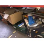 9 boxes of misc tools, household items, decorating products, garageware, gardenware, etc.