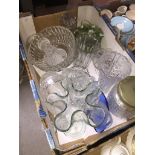 Box of moulded glassware