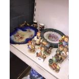 9 Goebel items including 7 Hummel figures, plates etc.