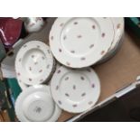 Box of Royal staffordshire Devenshire Clarice Cliff plates and bowls