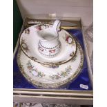 Coalport Ming Rose boxed cake plate and server, Royal Albert serving bowl etc