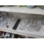 Selection of glassware inc. decanters, bowl etc.