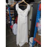 A white wedding dress