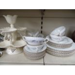 Paragon china pattern no.678 vintage Paragon 30 pieces and Royal creamware centrepiece/cakestand