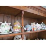 Six teapots, including cashmere Victorian Garden; Leonardo Collection - Toy Shop; The English Tea