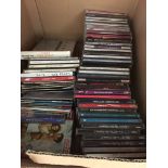 A box of CDs