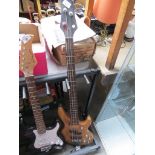 A Shine electric bass guitar - As found