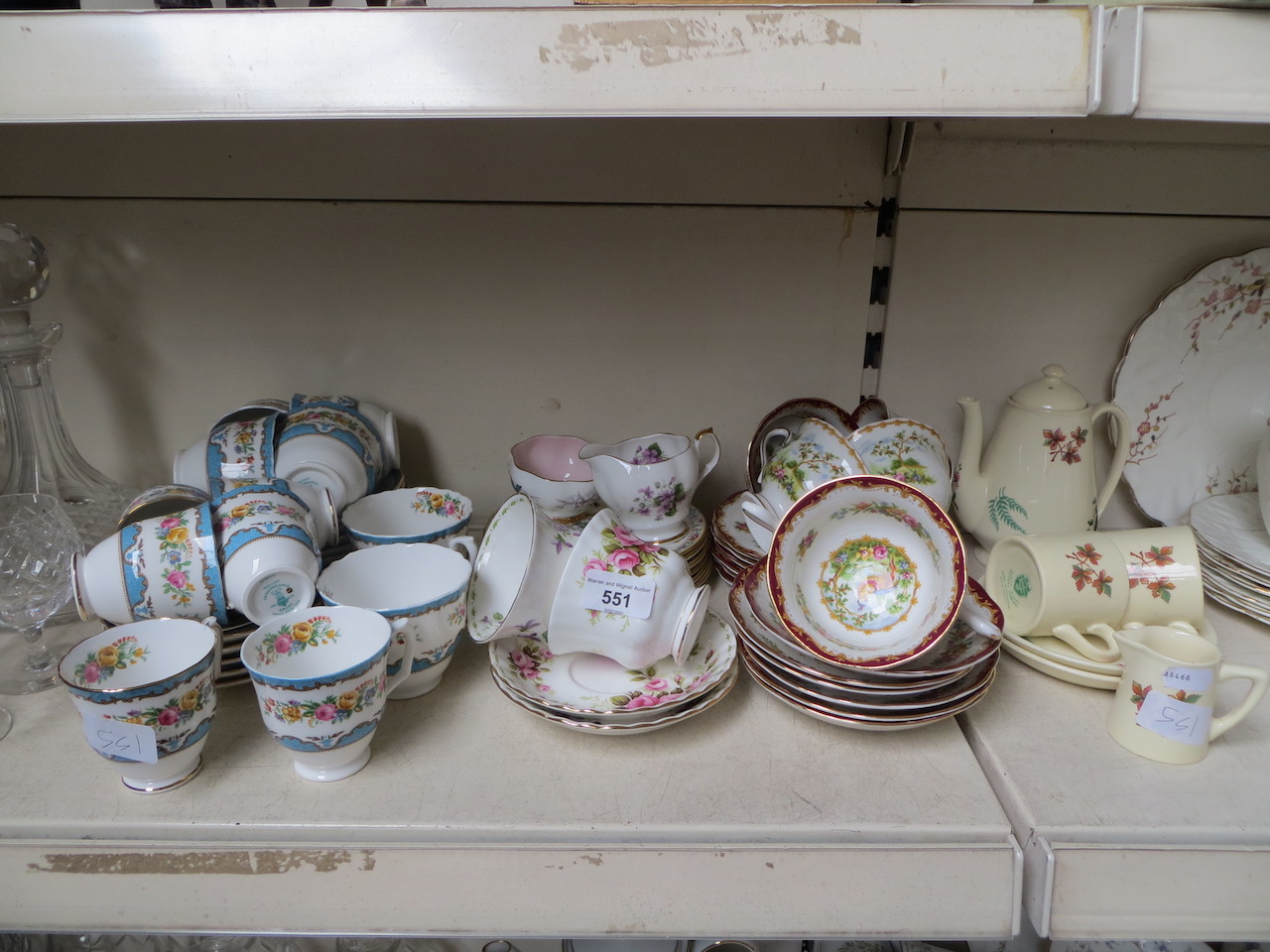 Crown Staffordshire, Royal albert and other china teaware