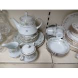 Noritake Green Hill tea wares etc including teapot. 25 pieces