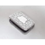 A George III silver snuff box, sponser's mark WA Chester 1913, weight 22.3g