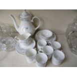 A Mayfair fine bone china 22 piece coffee/cakes set