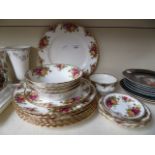 Royal Albert Old Country Roses including dinner plates and bowls, approx 18 pieces