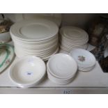 Wedgwood Briar Rose plates and saucers mainly