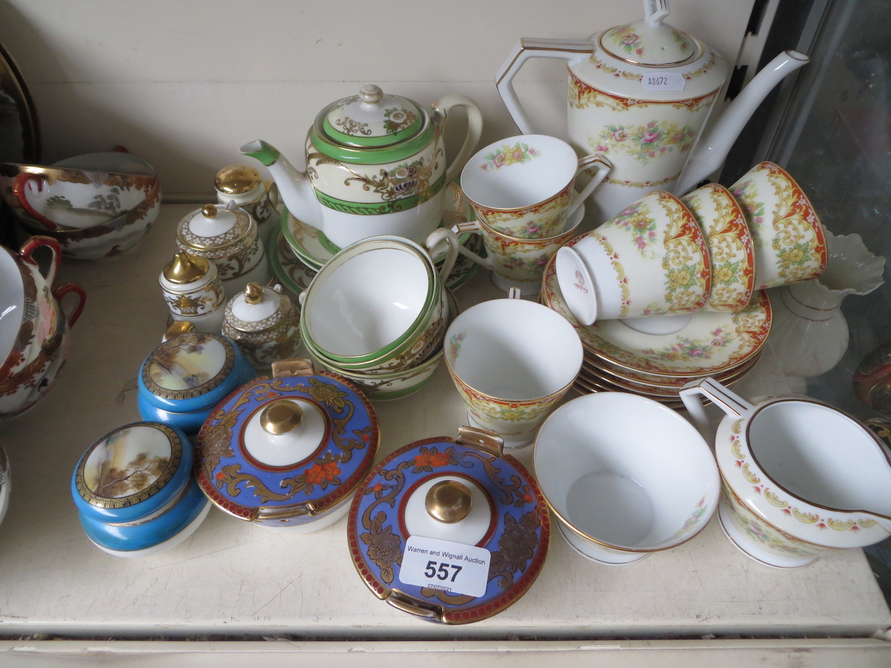 Noritake teaware and other small pieces