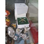 Boxed Swarovski crystal Journeys Windmill and other various pieces