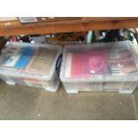 2 crates of sheet music for organ and piano etc