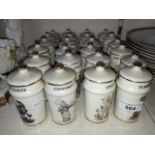 Collection of Hummel small jars