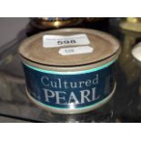 Cultured pearl in a tin byTasaki pearls