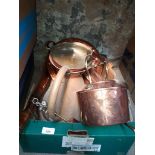 A box of copper ware