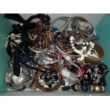 A box of costume jewellery