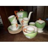 Myott and Sons Art Deco teaset