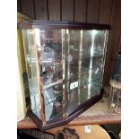 A small glass display cabinet