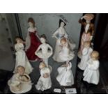 Collection of eleven Royal Doulton figures