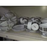 Royal Osborne Caprice including 12 cups and saucers, approx 42 pieces