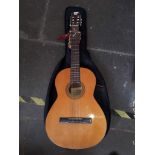 A Raimundo acoustic guitar, model 106 with a Stagg padded soft case