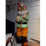 An extra large garden gnome - appx 92cm tall