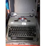 An Olympia portable typewriter