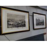 After Charles Cattermole, Two Victorian etchings of scenes from the Battle of Preston 1648, signed