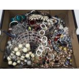 A box of costume jewellery