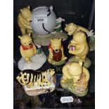 Seven Royal Doulton Whinnie The Pooh collection figures