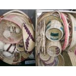 Woven baskets and other items