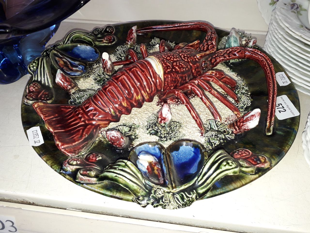 palissy style lobster plate