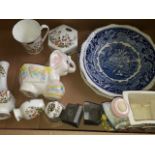 Box of ceramics inc. Aynsley items