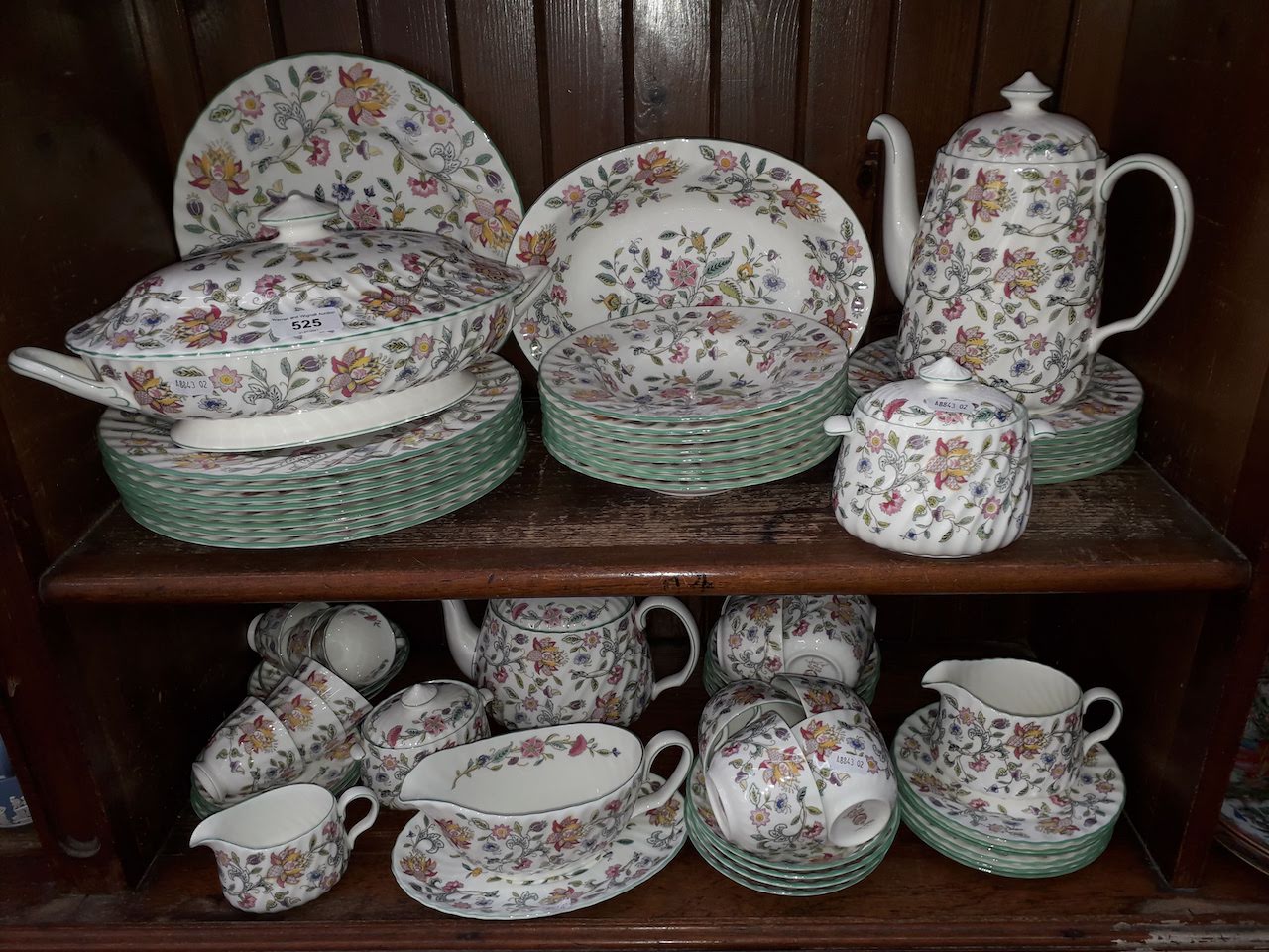 A Minton Haddon Hall dinner service, approx. 67 pieces.