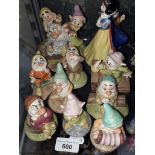 Eleven Royal Doulton Snow White figures