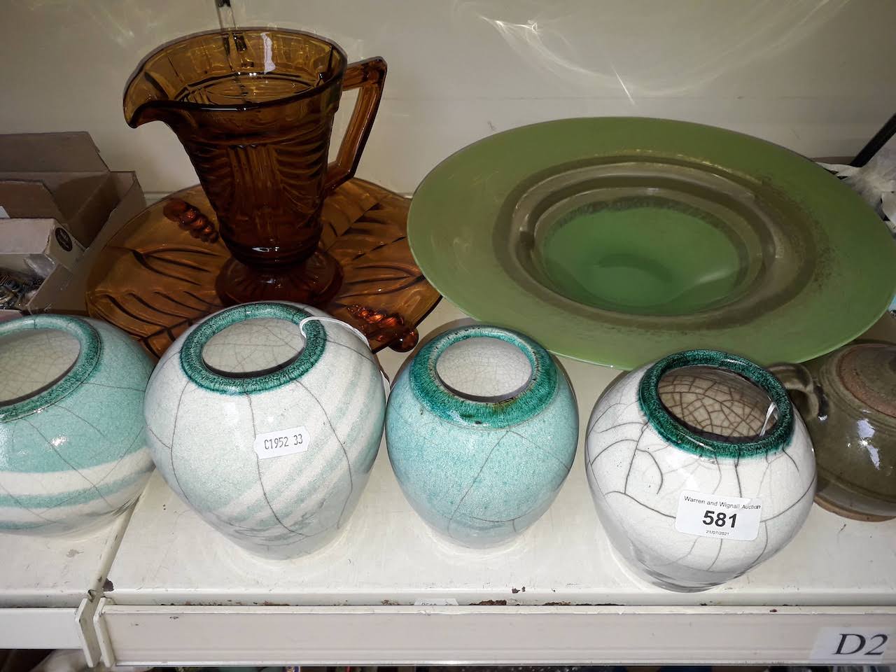 Glassware and pottery