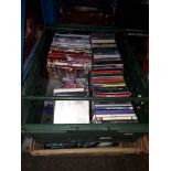 Two crates of cds and dvds