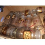 A box of old chemists bottles and jars