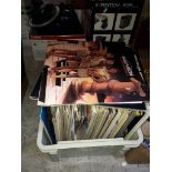 A box of jazz records