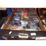 Two boxes of vintage car parts