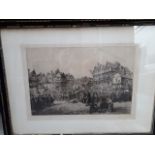 A group of five etchings after Charles Cattermole including proof depicting the arrival of James 1st