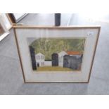 A colour lithograph "Hastings" in the manner of Edwin La Dell, 44cm x 32cm, titled and